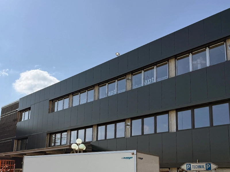 Aussenansicht des Firmengebäudes von APT Prothesen Niederlassung Bochum