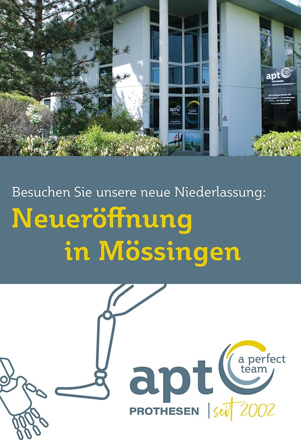 Ankündigung zur Neueröffnung der APT Niederlassung in Mössingen 2024