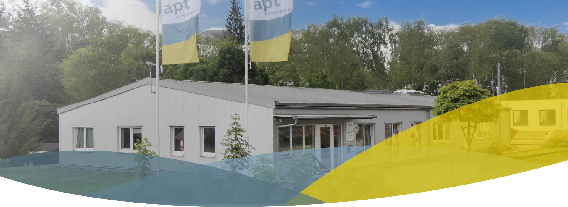 Außenansicht auf des Gebäude unserer Niederlassung von APT Prothesen Westerwald.